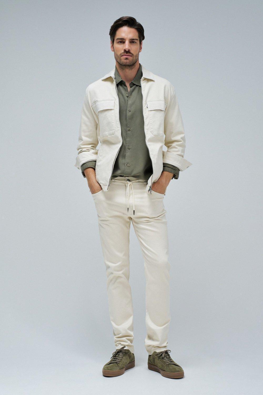 Beige Pants Joggers S-Activ, , large image number 1