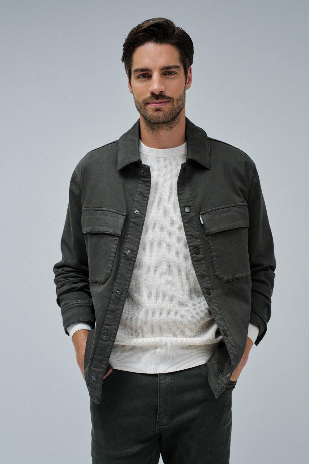 Green Overshirt S-Activ, , medium