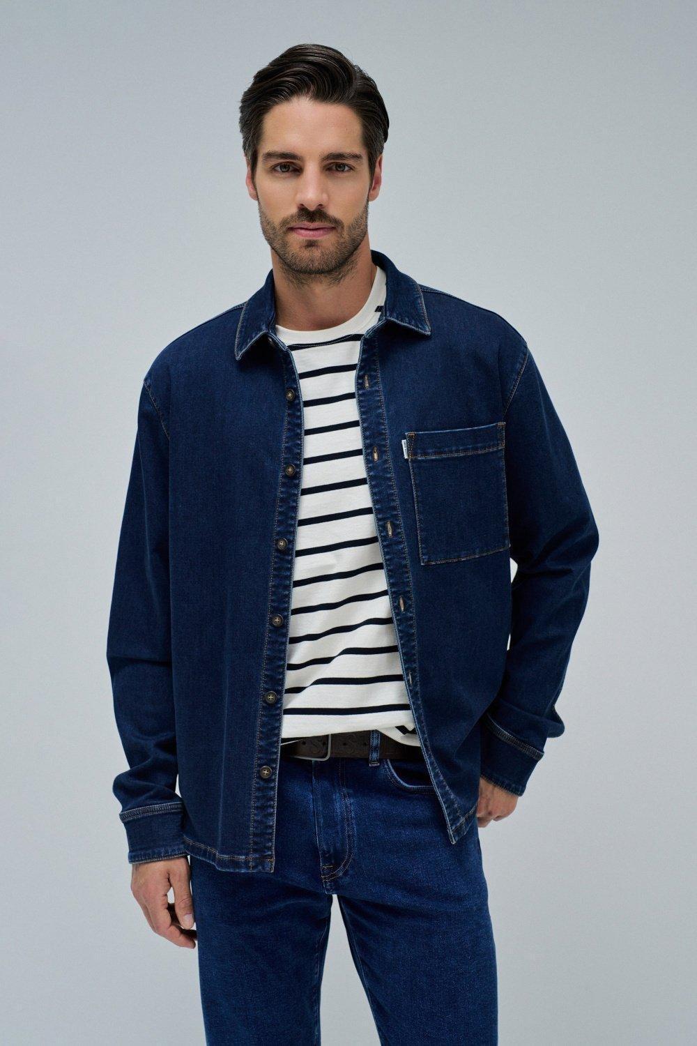 Overshirt S-Activ&nbsp;, Navy, large image number 0