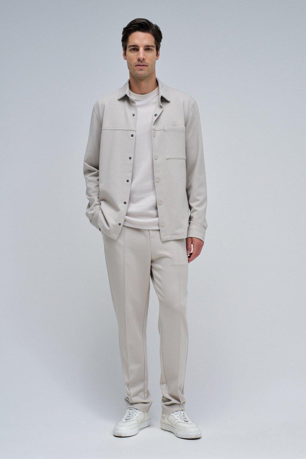 Regular Fit Overshirt, Cream, large image number 1