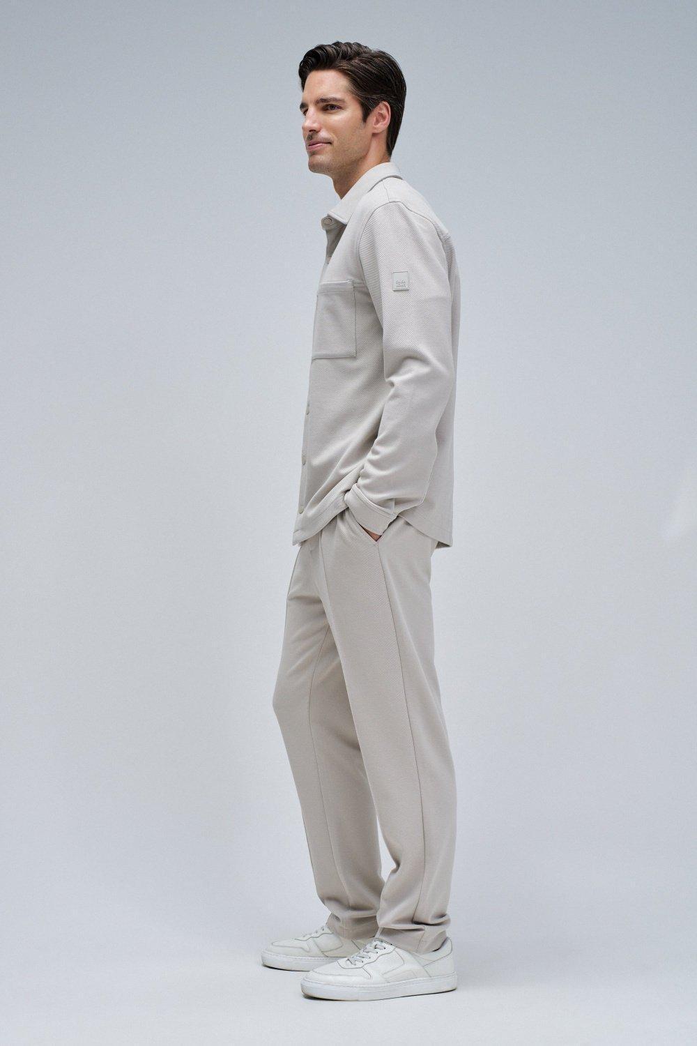 Regular Fit Overshirt, Cream, large image number 2