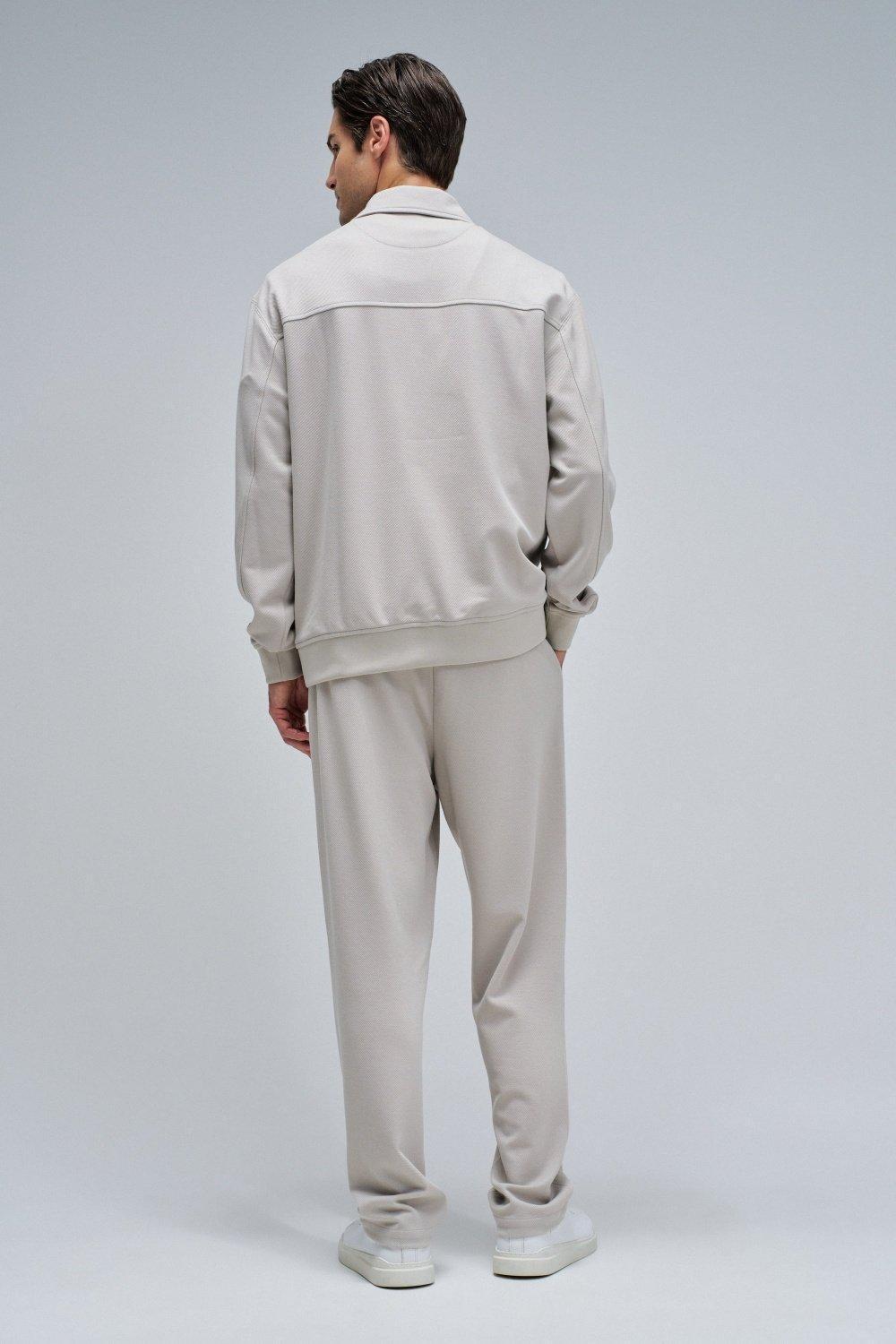 Sweatshirt With Half Zip, Cream, large image number 3