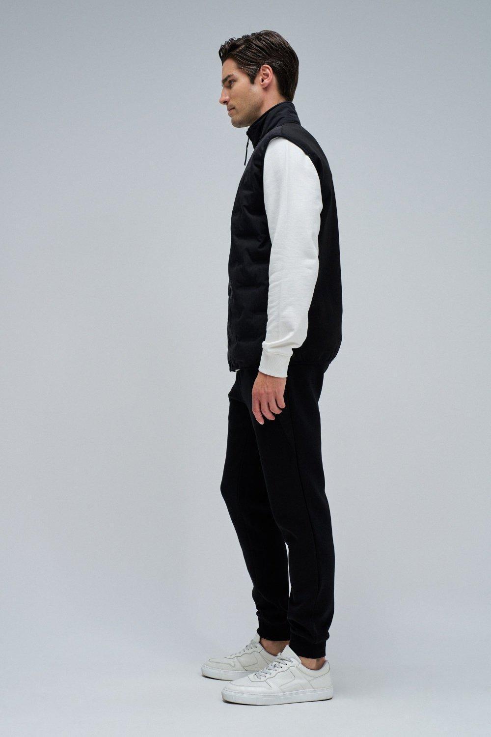 Padded Vest, Black, large image number 2