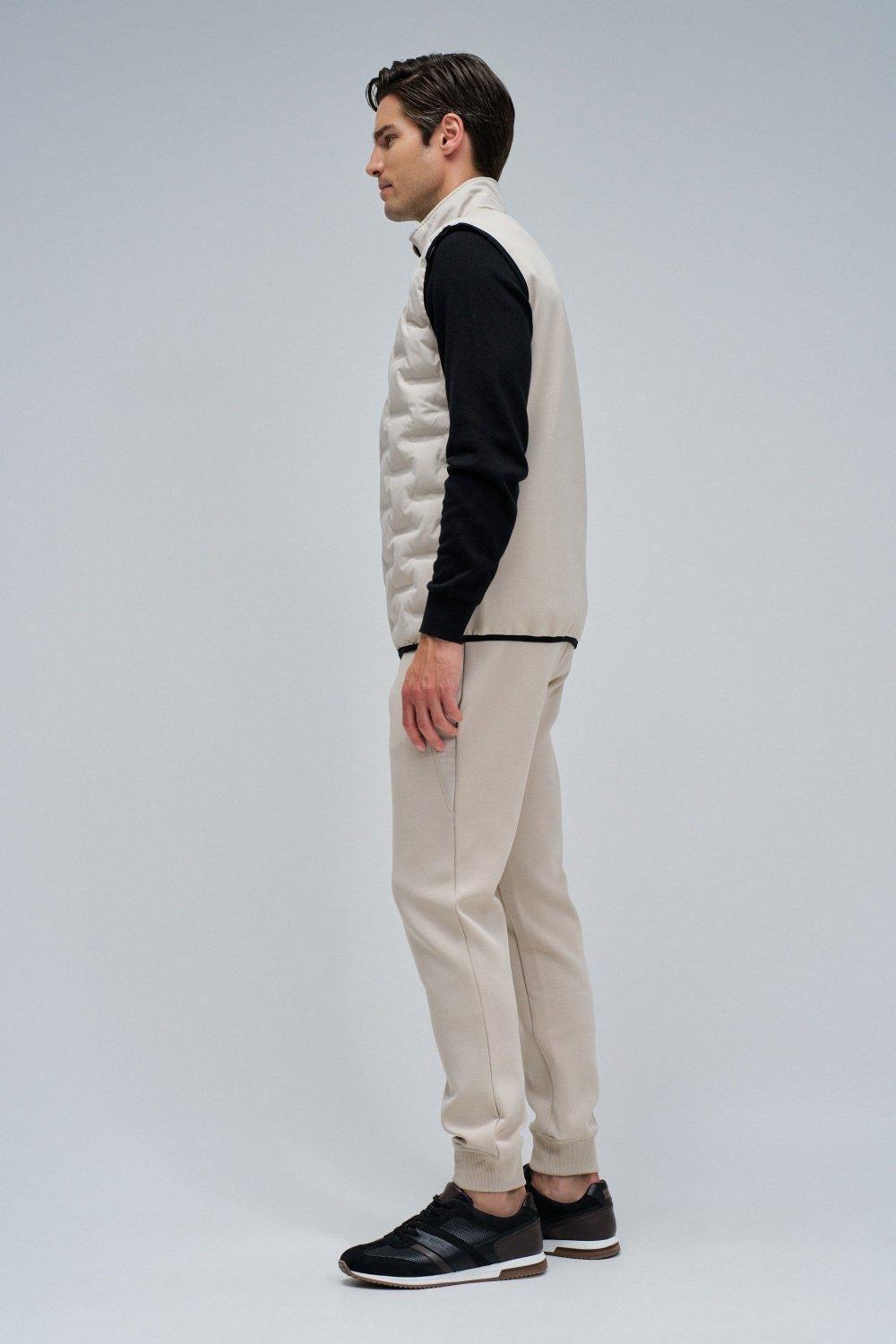 Padded Vest, Cream, large image number 2