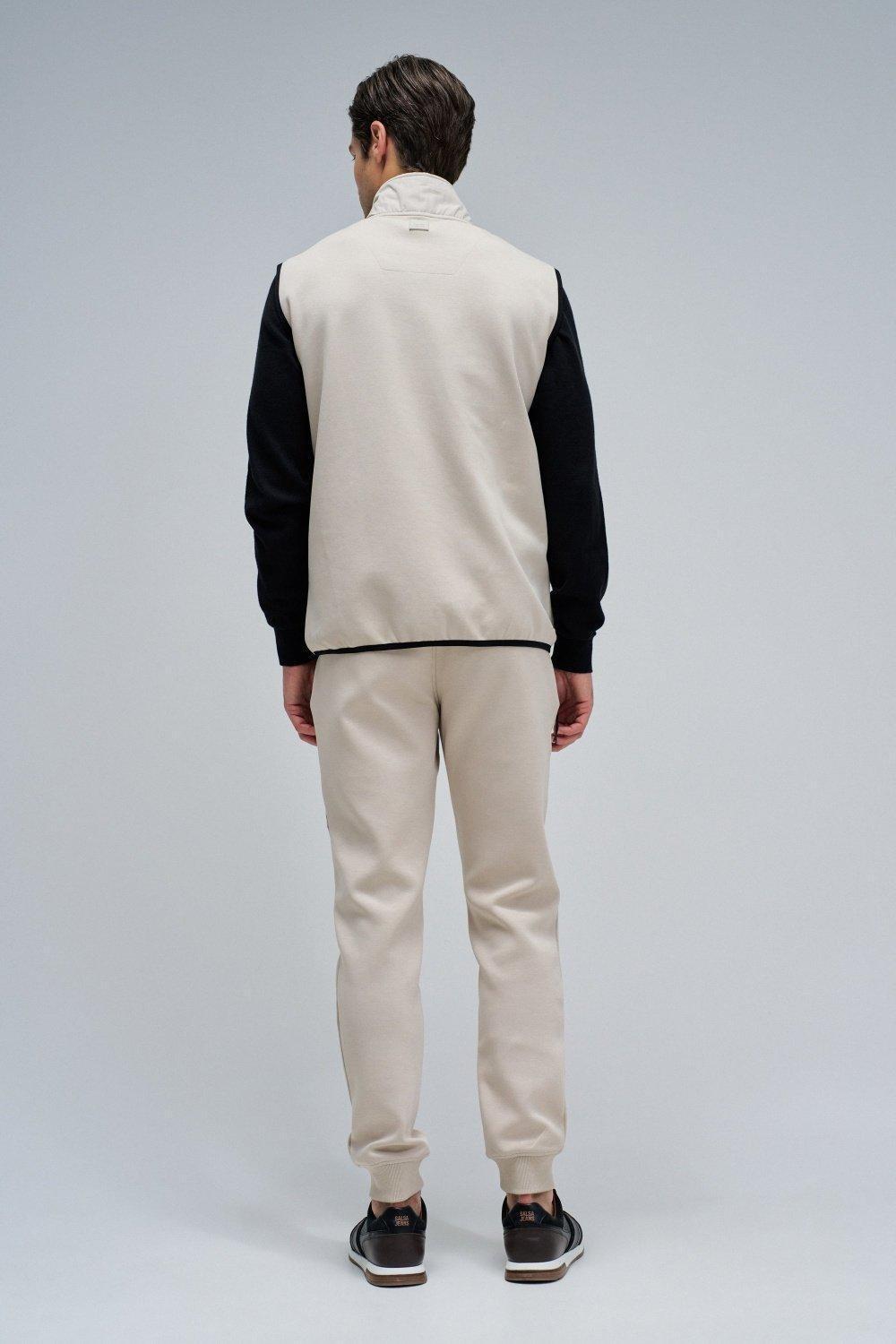 Padded Vest, Cream, large image number 3