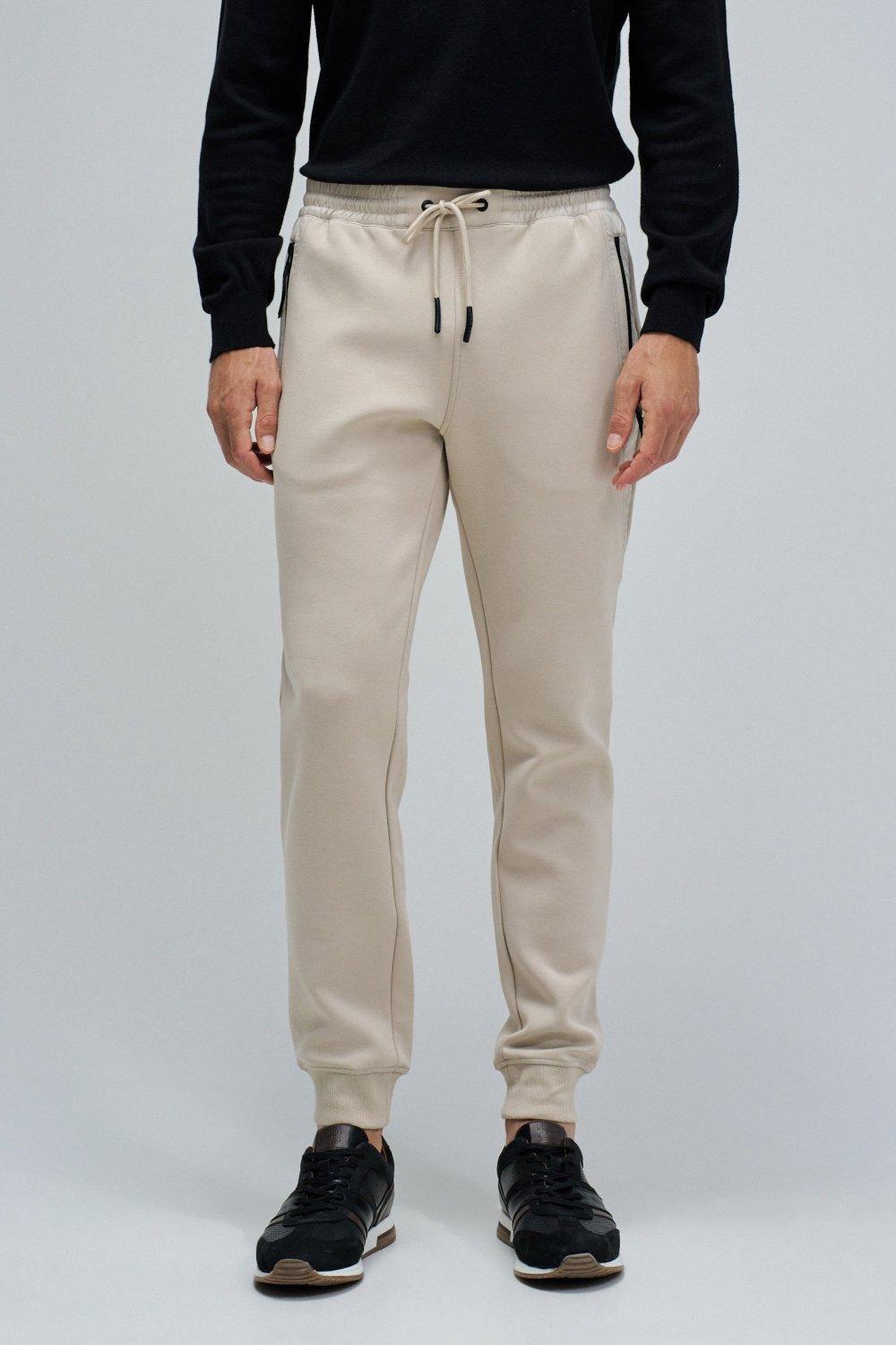 Joggers Trousers, Cream, large image number 0