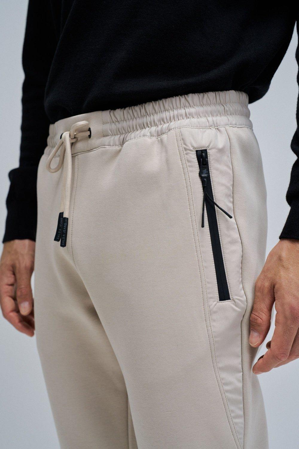 Joggers Trousers, Cream, large image number 4