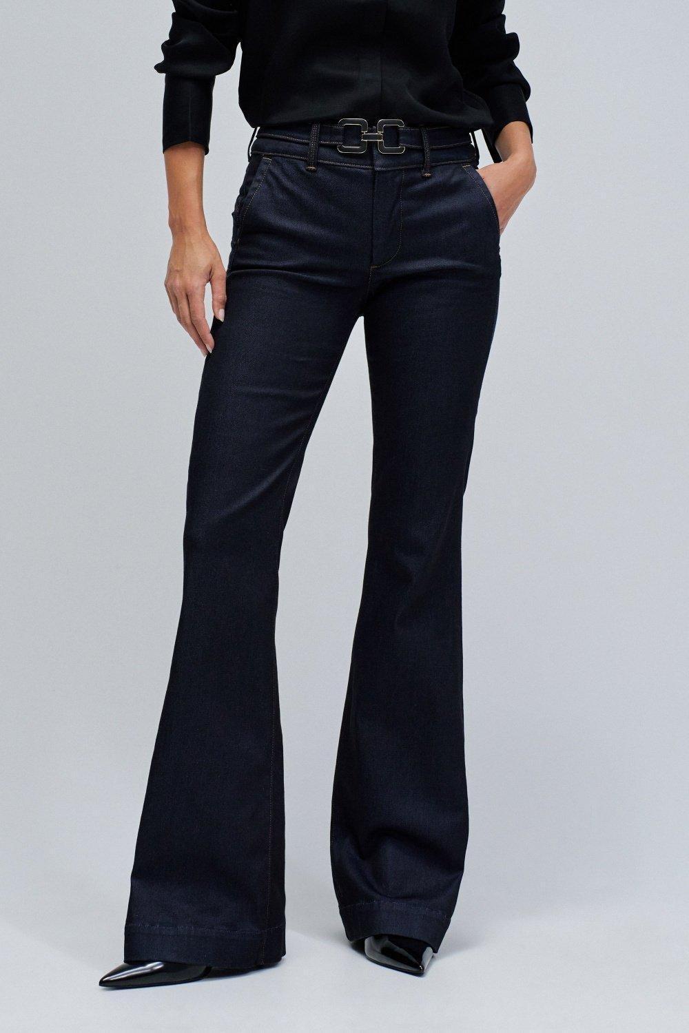 Secret Chino Push In Flare, Dark Blue, medium