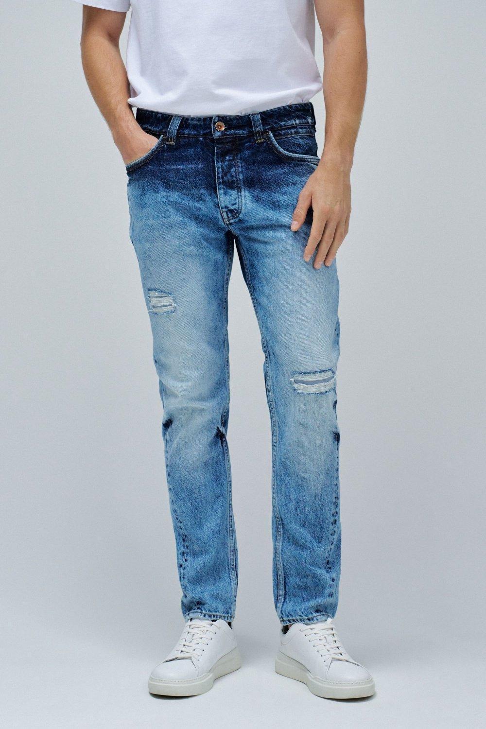 Blue Regular Fit Craft Series Jeans, , medium