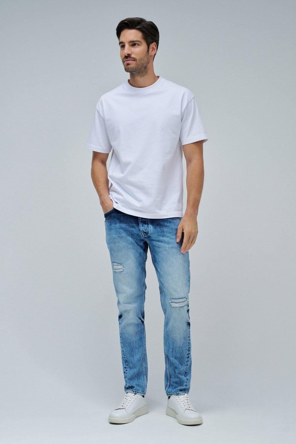 Blue Regular Fit Craft Series Jeans, , large image number 1
