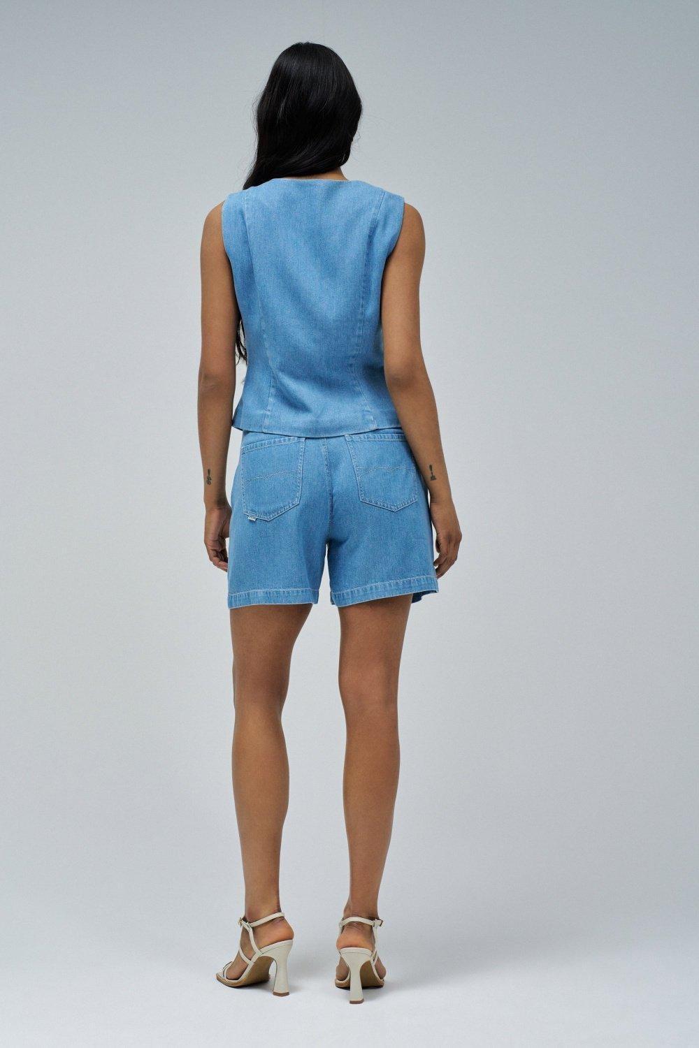 BLUE VEST IN LIGHTDENIM, , large image number 3