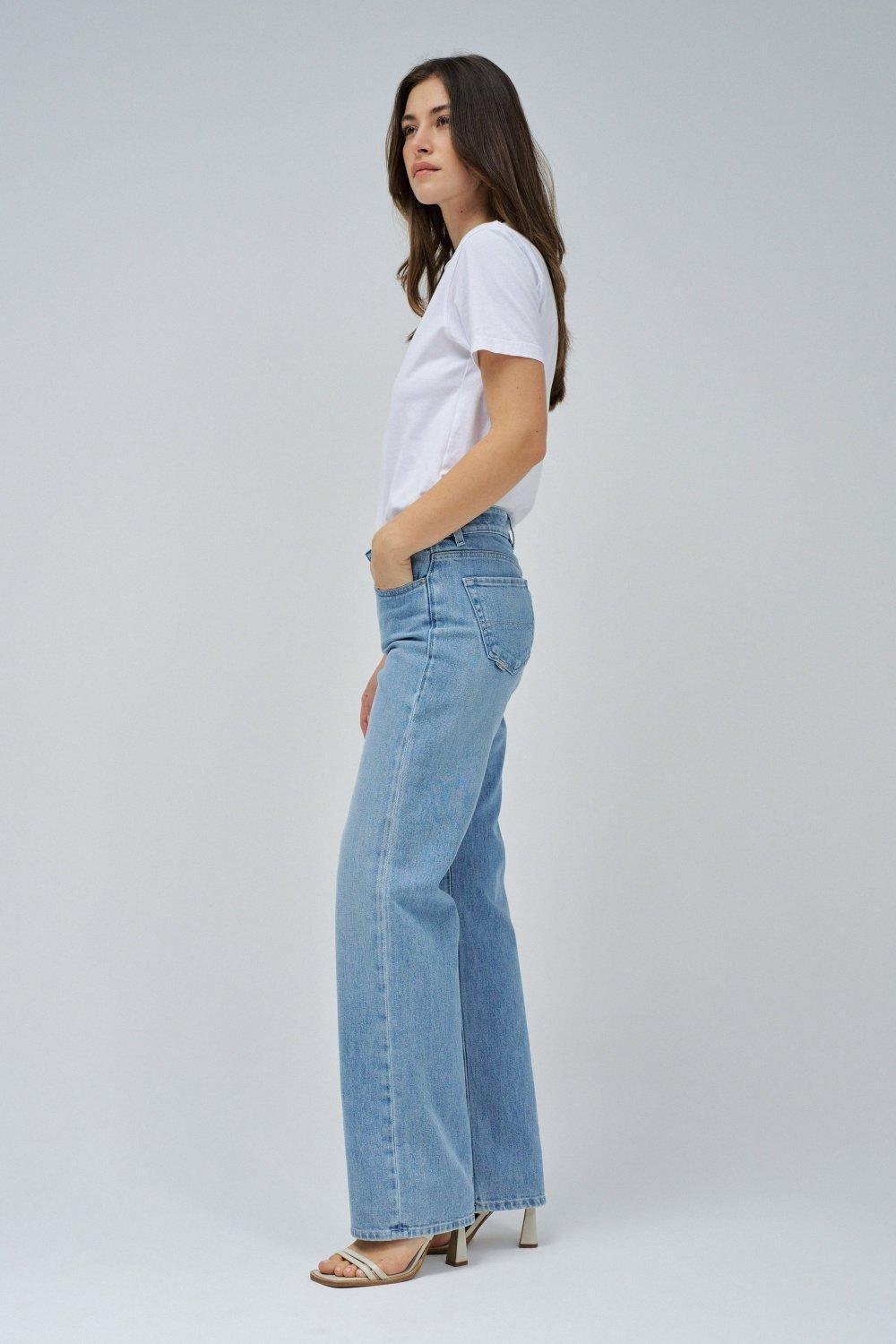 Blue ed Denim Straight Jeans, , large image number 2