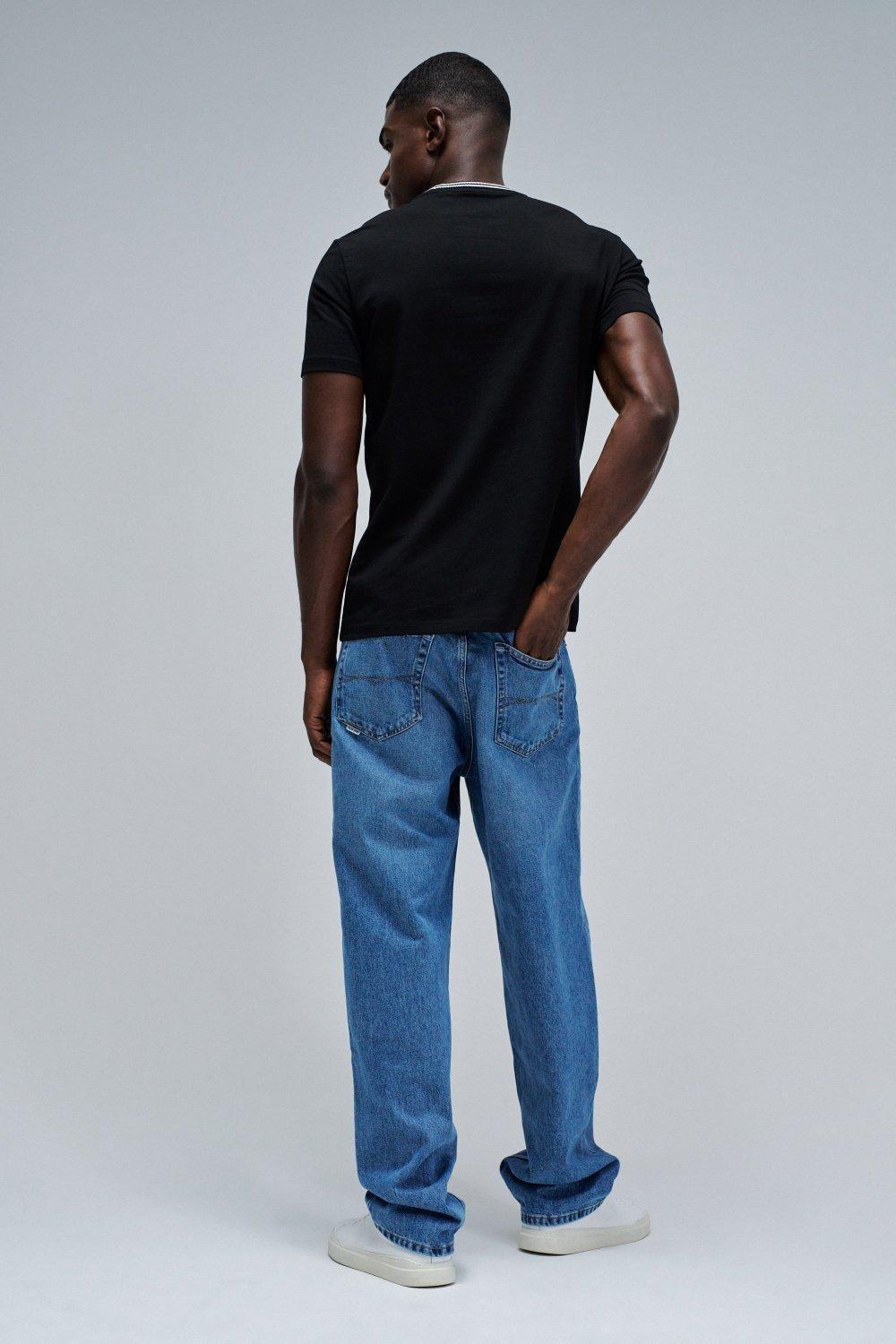 T-Shirt Slim Fit With Sport Collar, Black, large image number 3