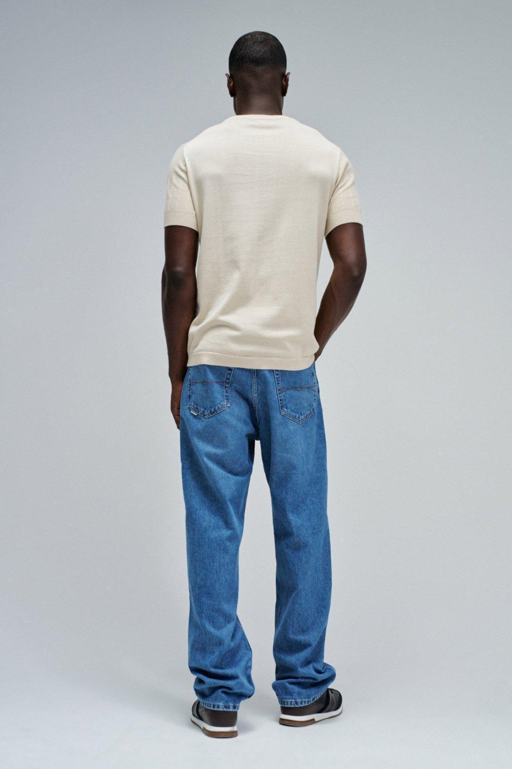 T-Shirt Regular Fit Special Texture, Cream, large image number 3