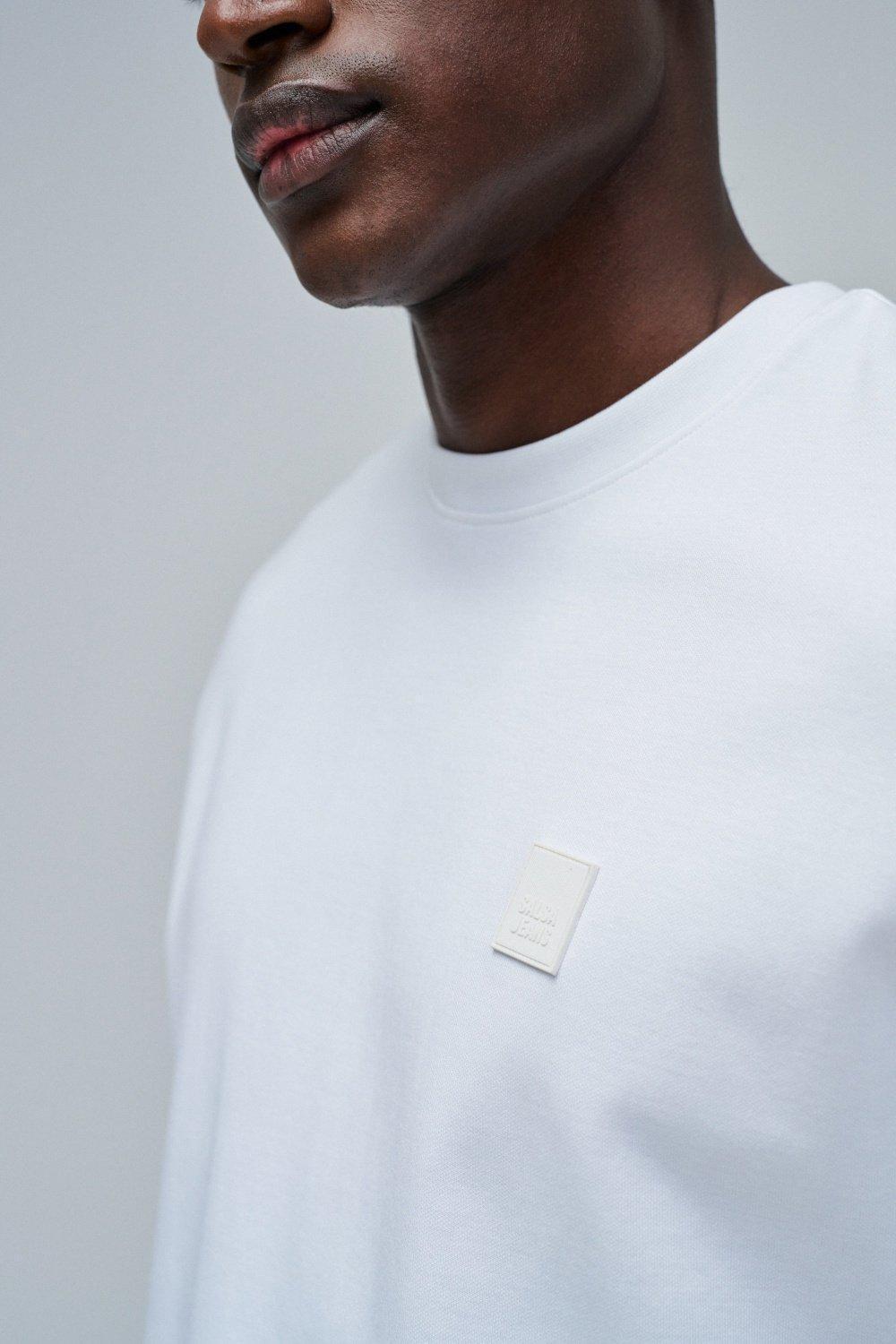 T-Shirt With Branding, White, large image number 4