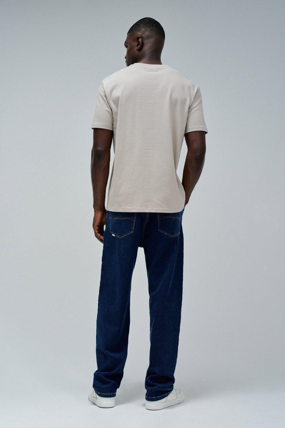 Textured T-Shirt With Pocket, Cream, large image number 3