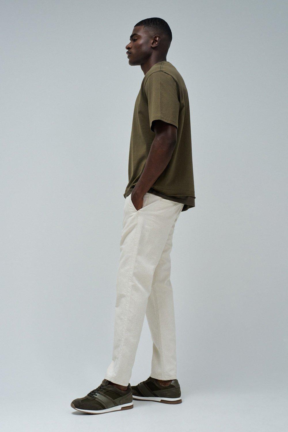 T-Shirt Relaxed Fit Back Print , Green, medium