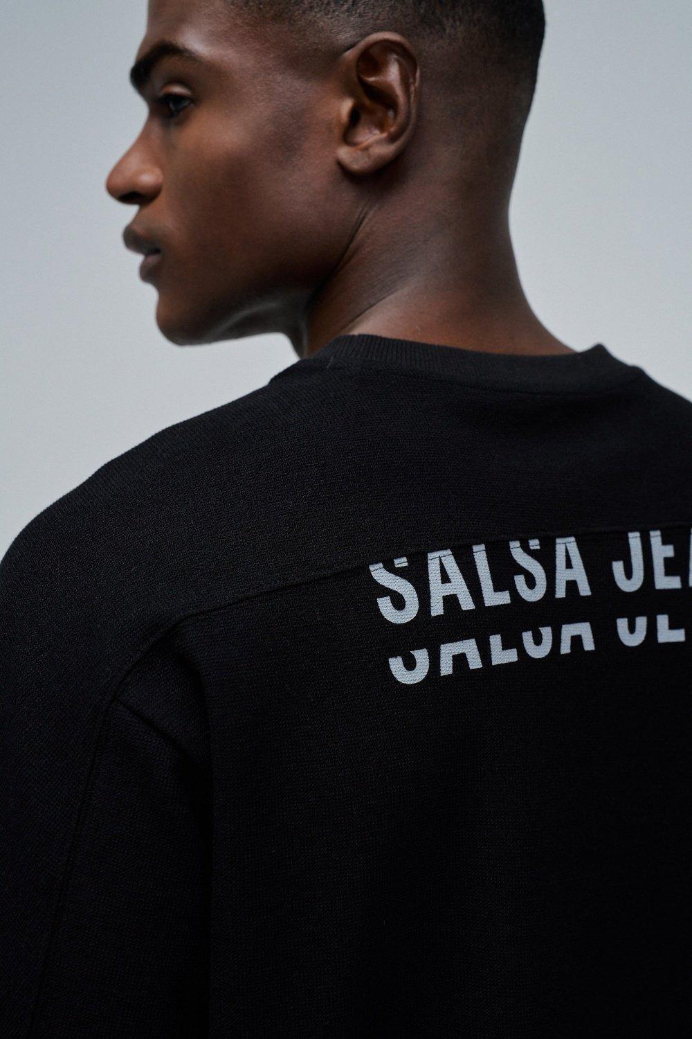 T-Shirt Relaxed Fit with Back Print, Black, large image number 4