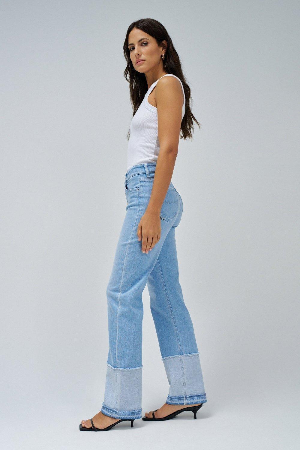 Blue True Straight Jeans, , large image number 2