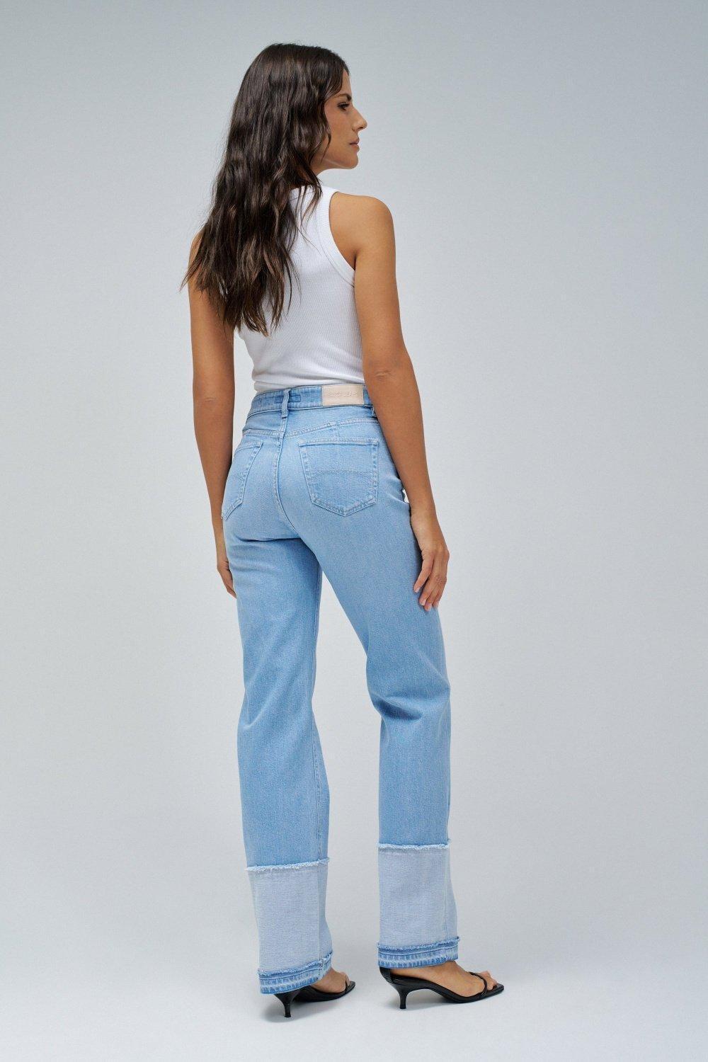 True Straight Jeans , Blue, large image number 3
