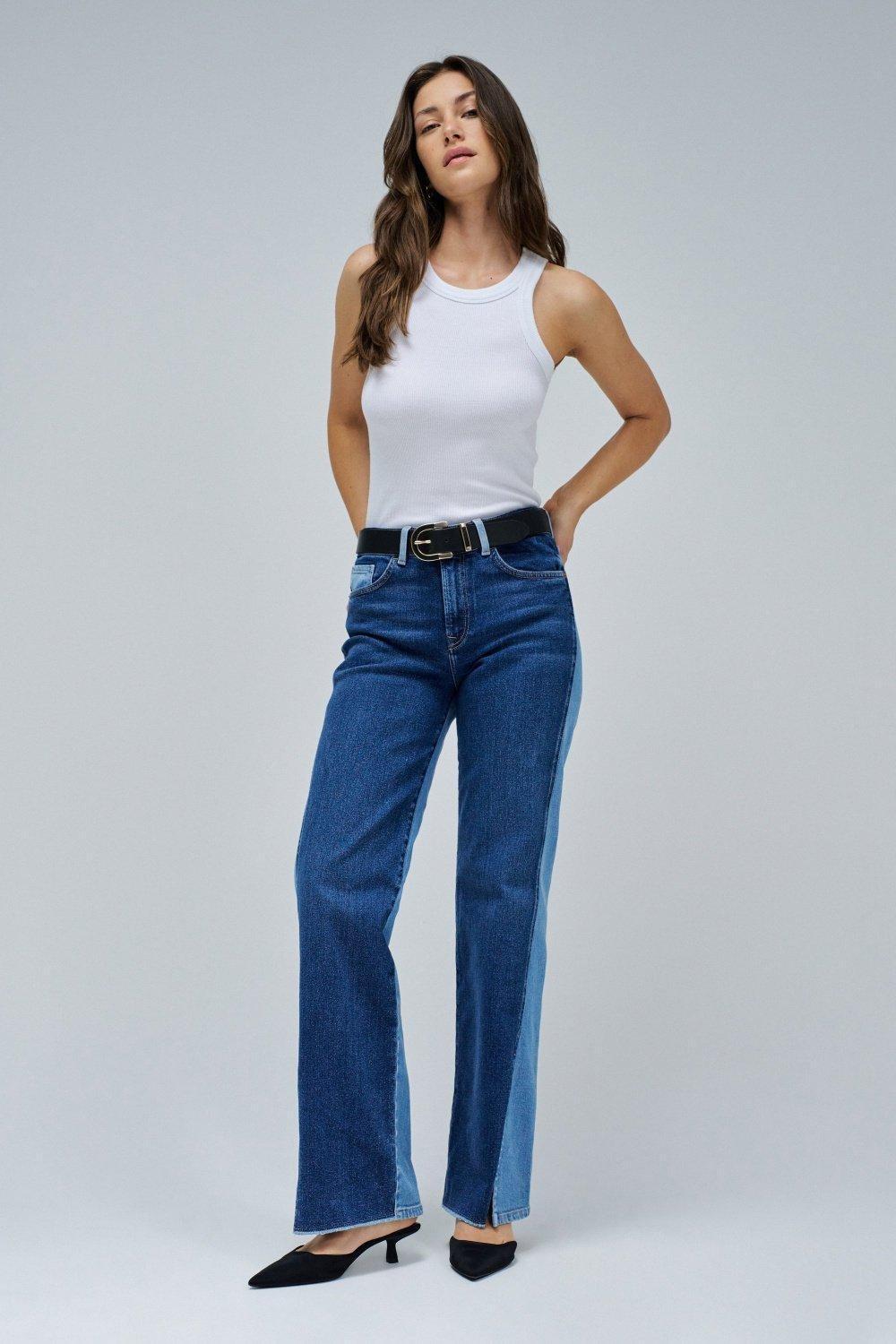ed Denim Wide-Leg Jeans, , large image number 1
