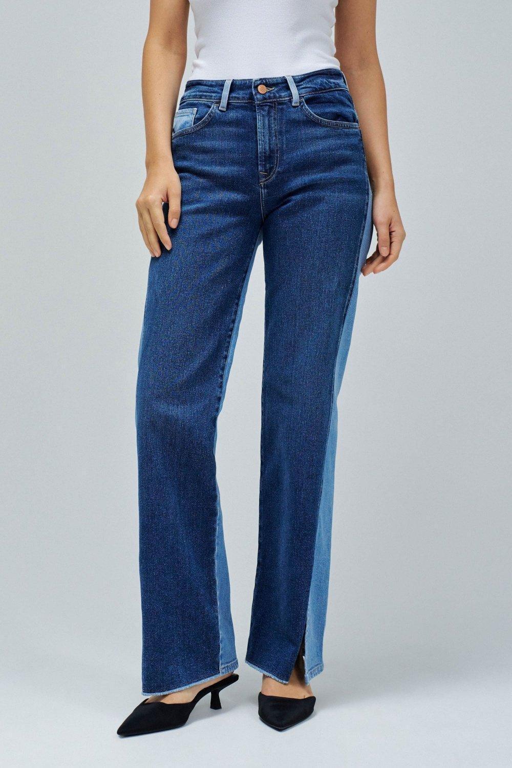 True Straight Jeans , Navy, medium