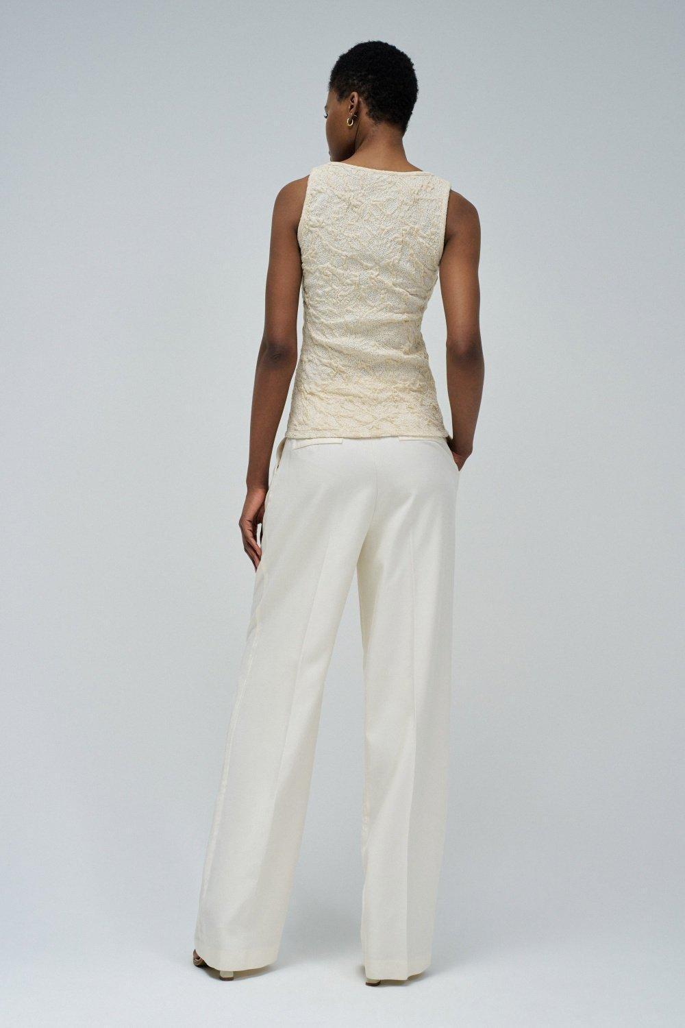 Textured Top , Beige, large image number 3