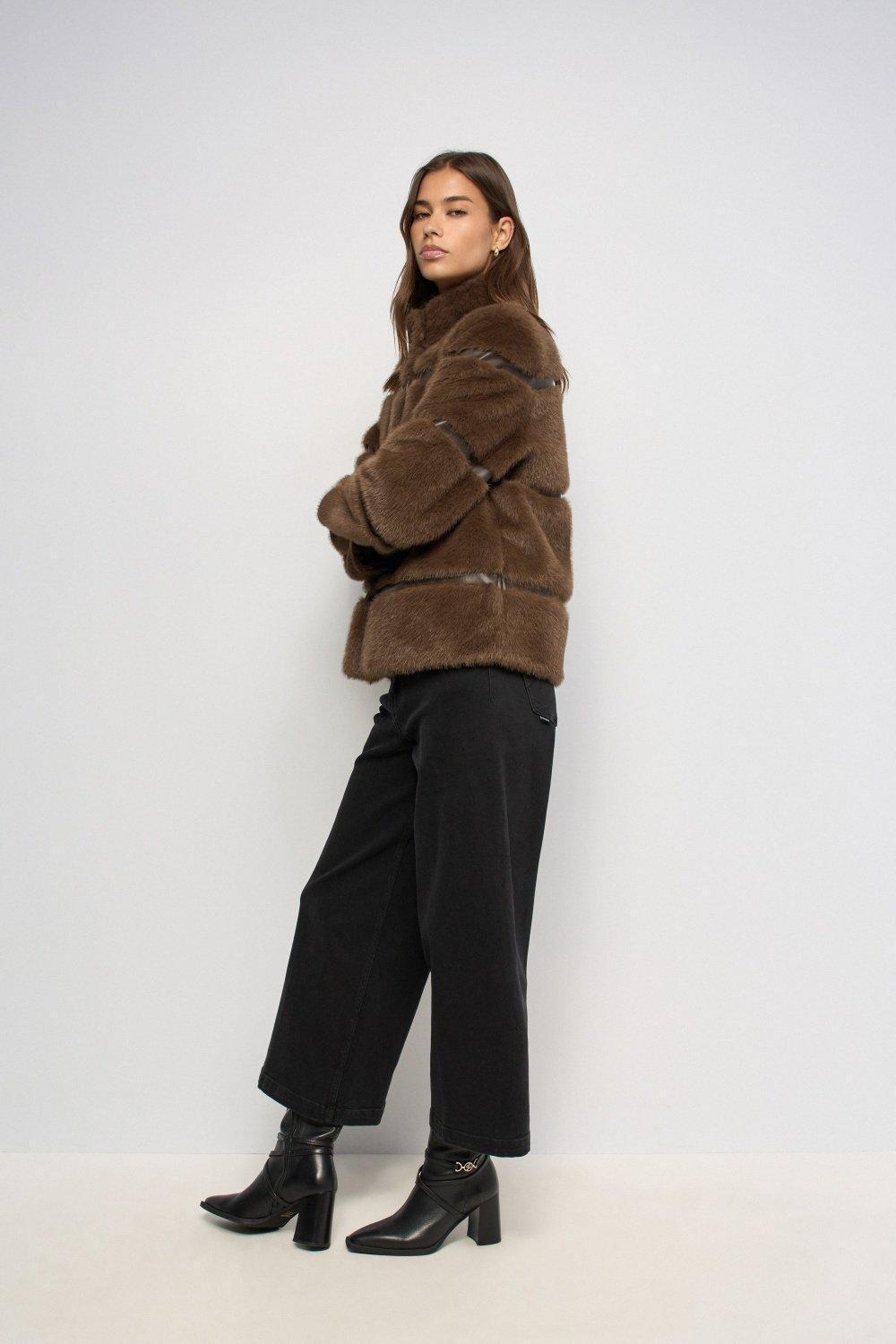 Fur Coat, Brown, medium