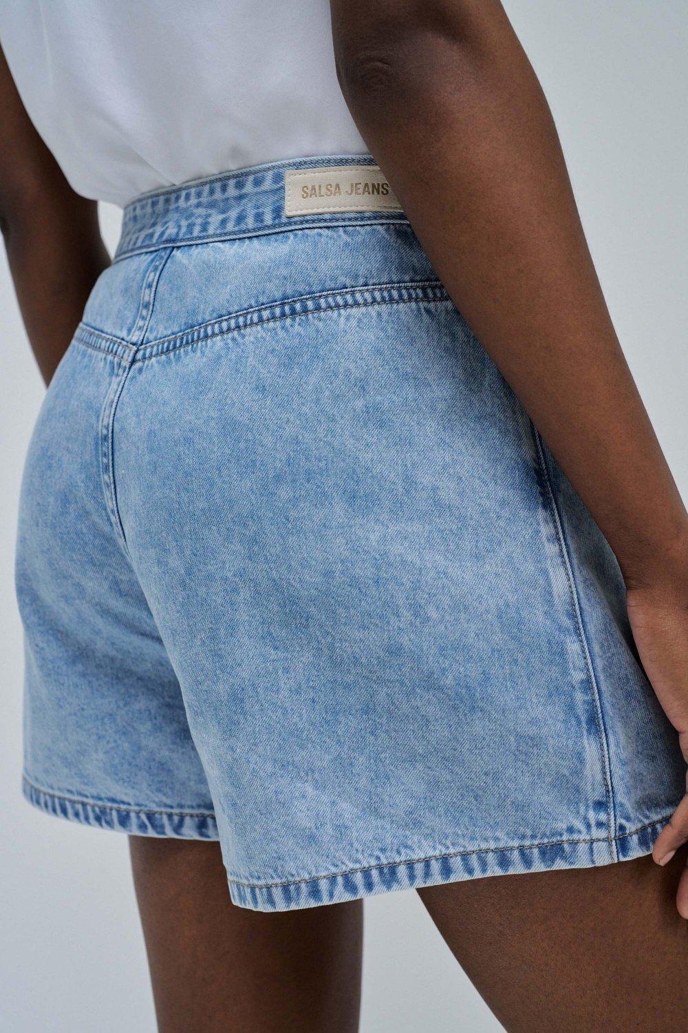 Skort With Front Pockets, Blue, large image number 4