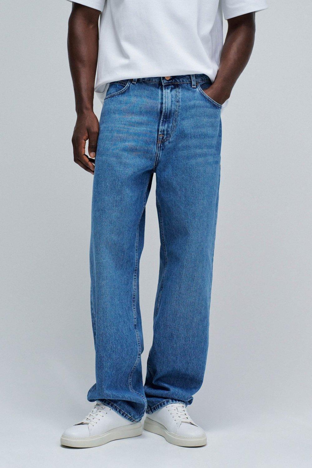 Loose Fit Jeans, Blue, large image number 0