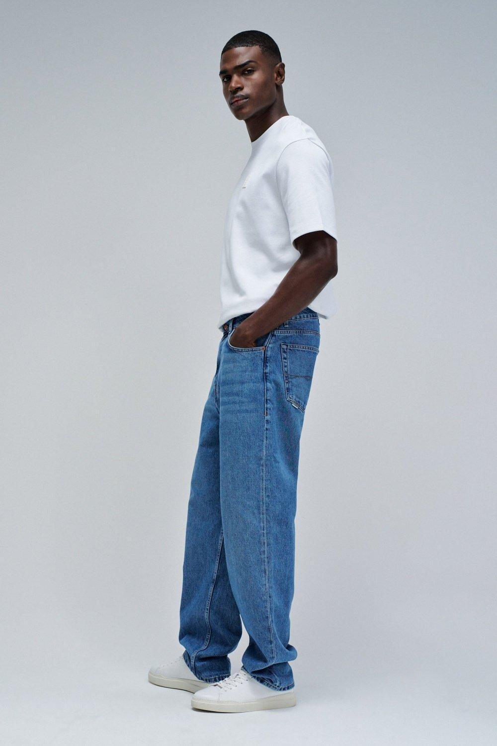 Loose Fit Jeans, Blue, medium