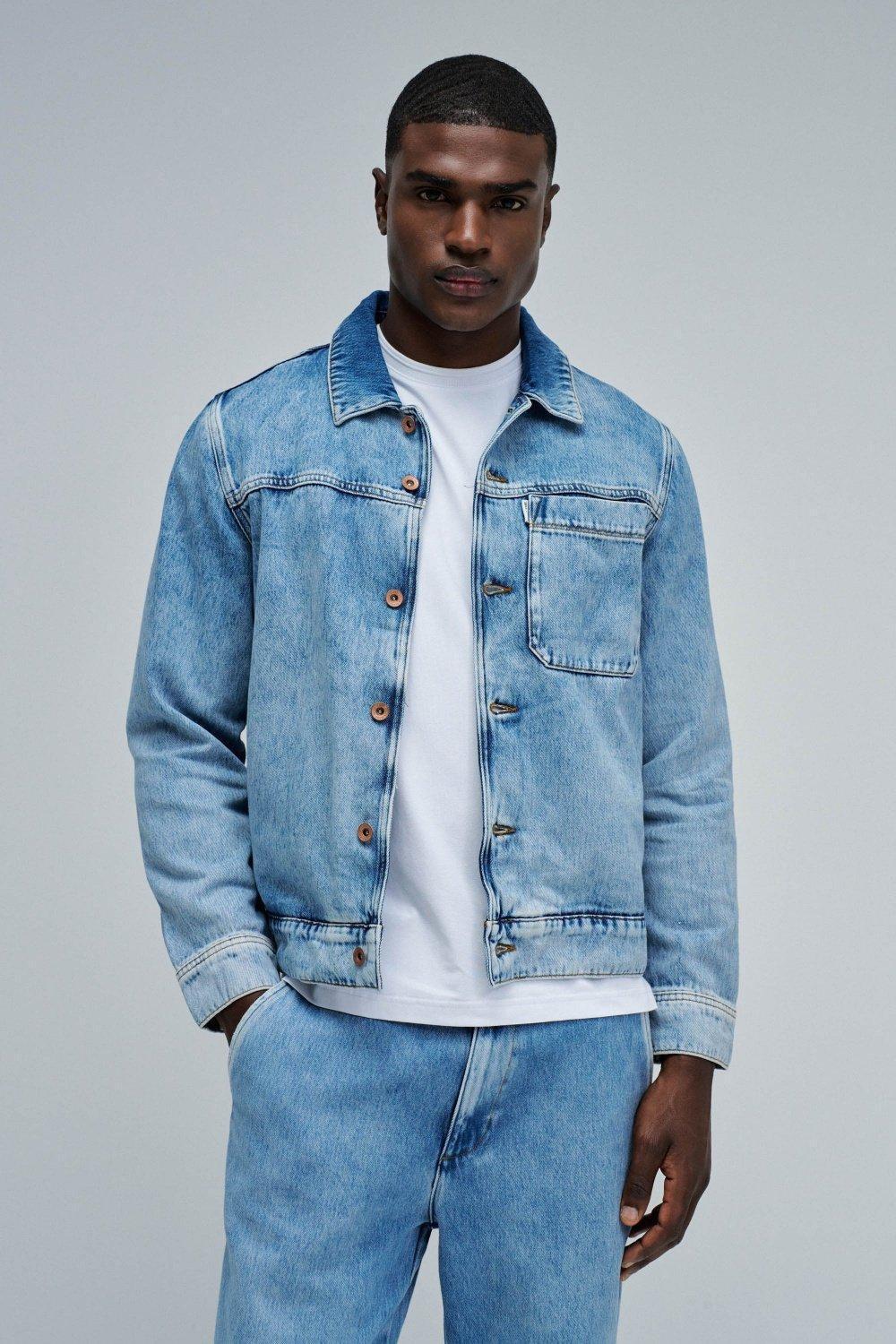 Lightdenim Trench Coat, Blue, medium