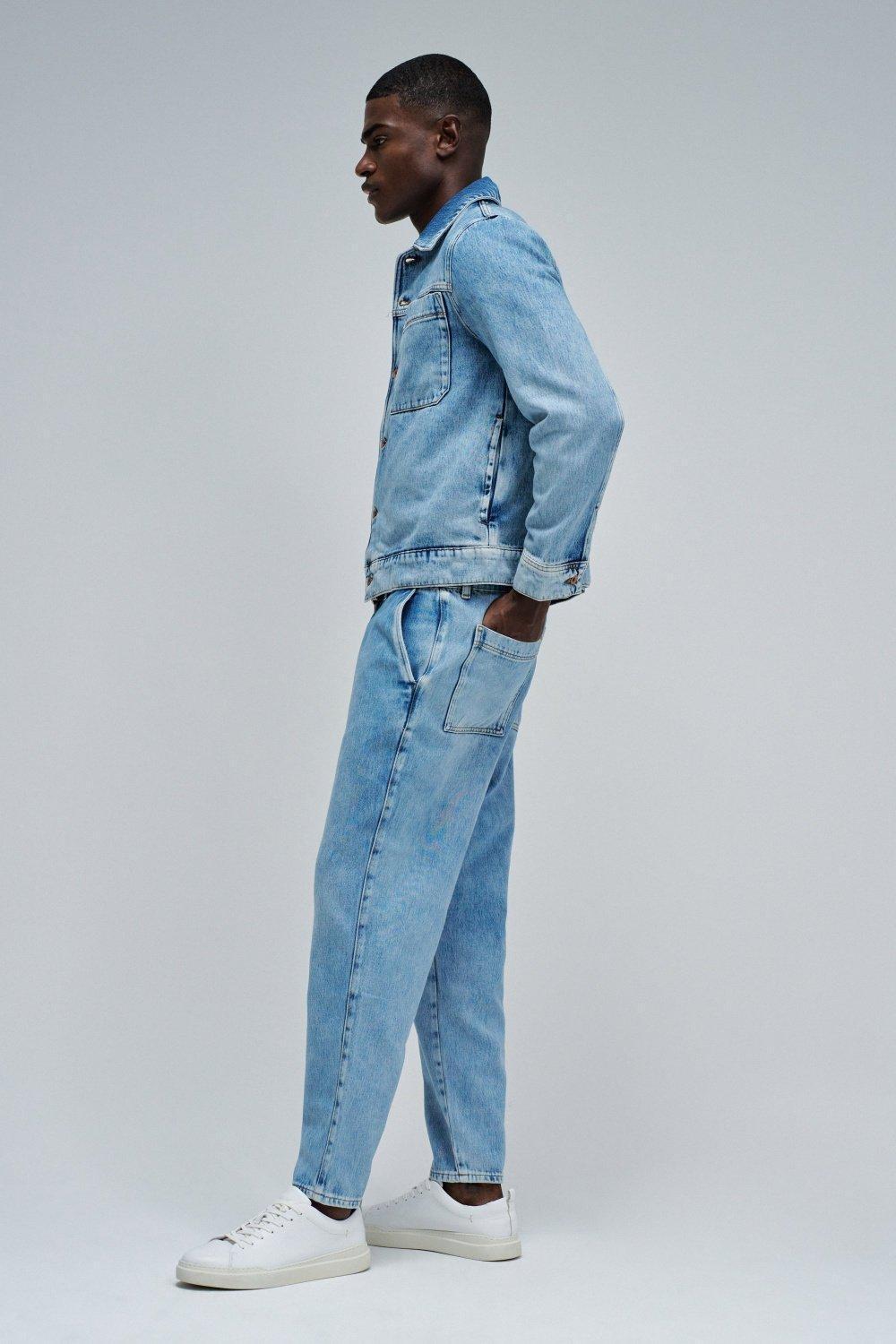Lightdenim Trench Coat, Blue, medium