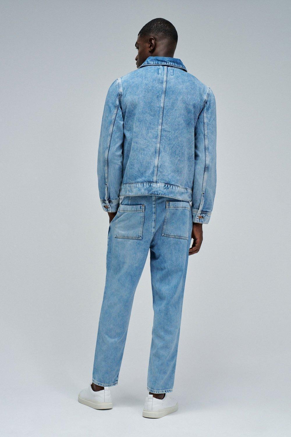 Lightdenim Trench Coat, Blue, large image number 3