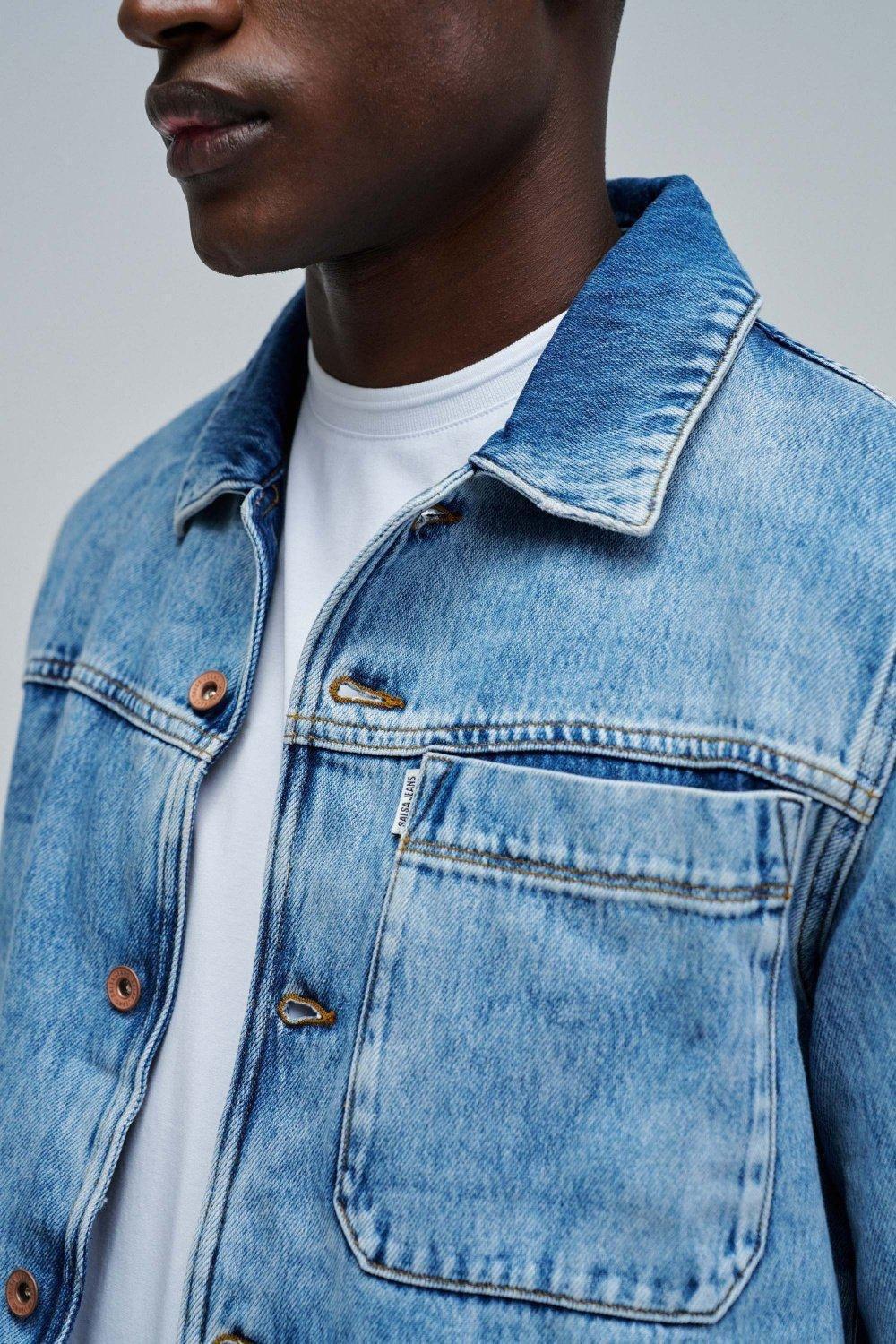 Lightdenim Trench Coat, Blue, large image number 4