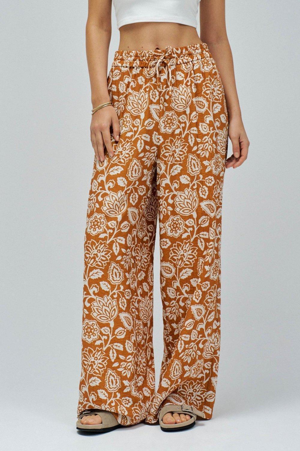 Orange Flowing Pants, , large image number 0