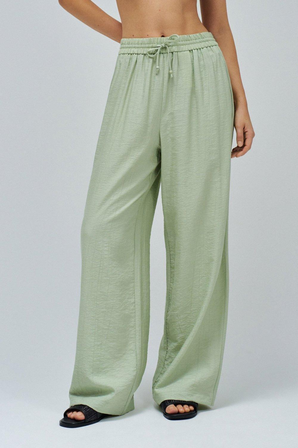 Flowing Pants, Lime Green, medium