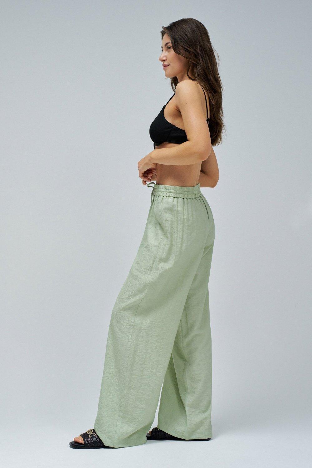 Flowing Pants, Lime Green, medium