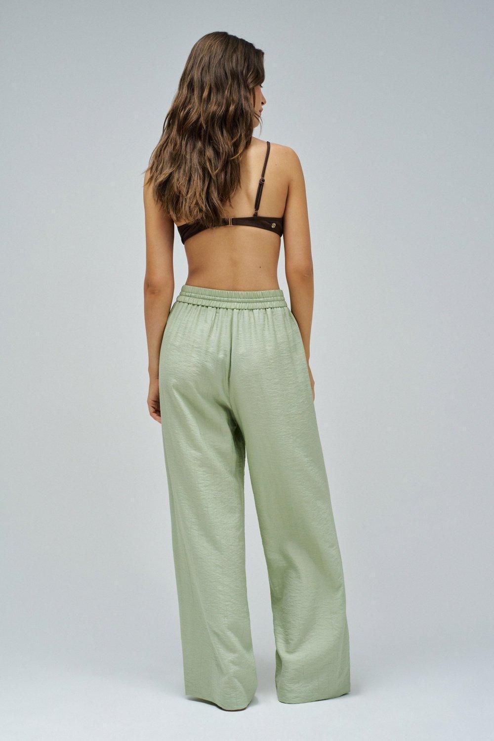 Flowing Pants, Lime Green, large image number 3