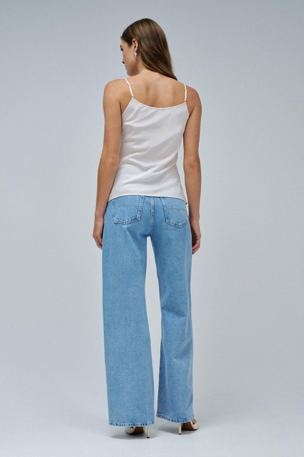 Satin Top With Lace&nbsp;, Beige, large image number 3