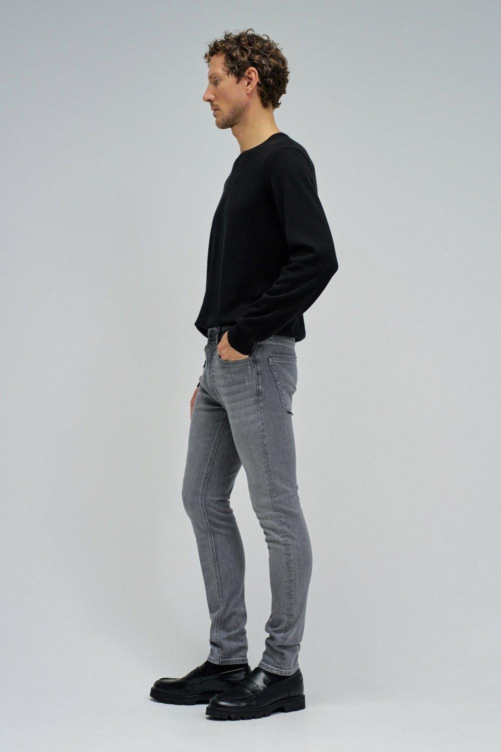 Skinny Fit Jeans, Grey, medium