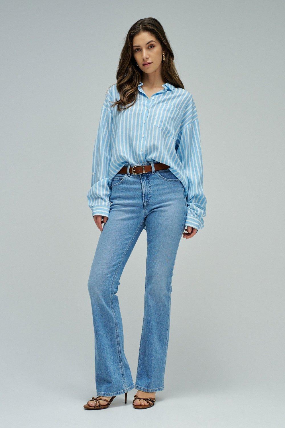 Faith Push In Bootcut Jeans, Blue, medium