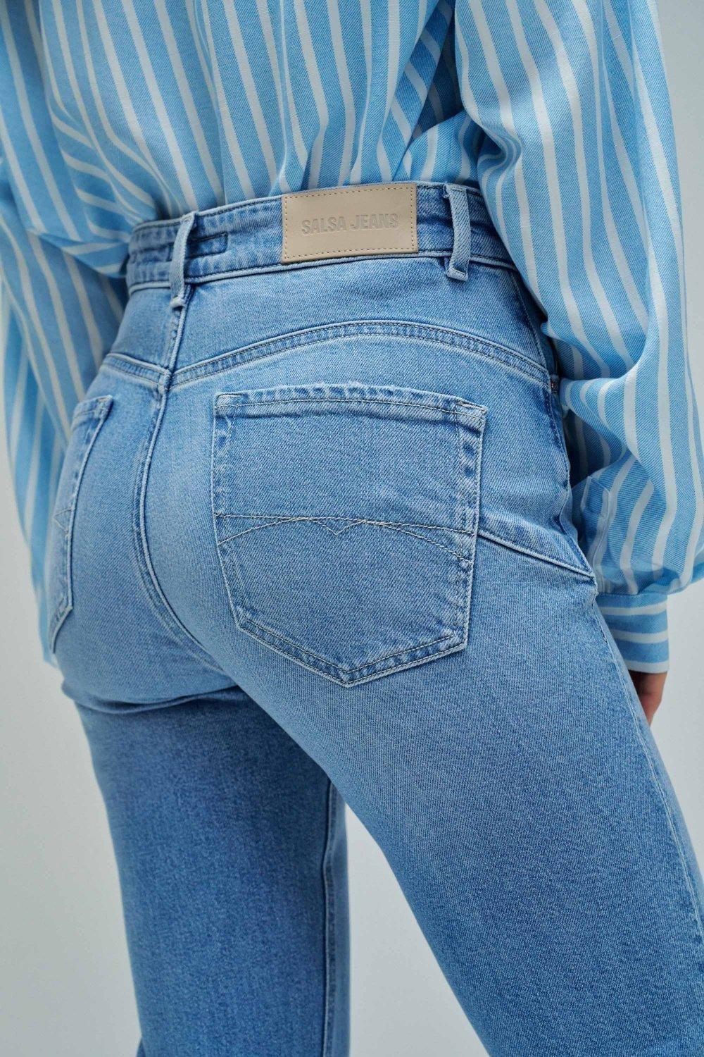 Faith Push In Bootcut Jeans, Blue, large image number 4