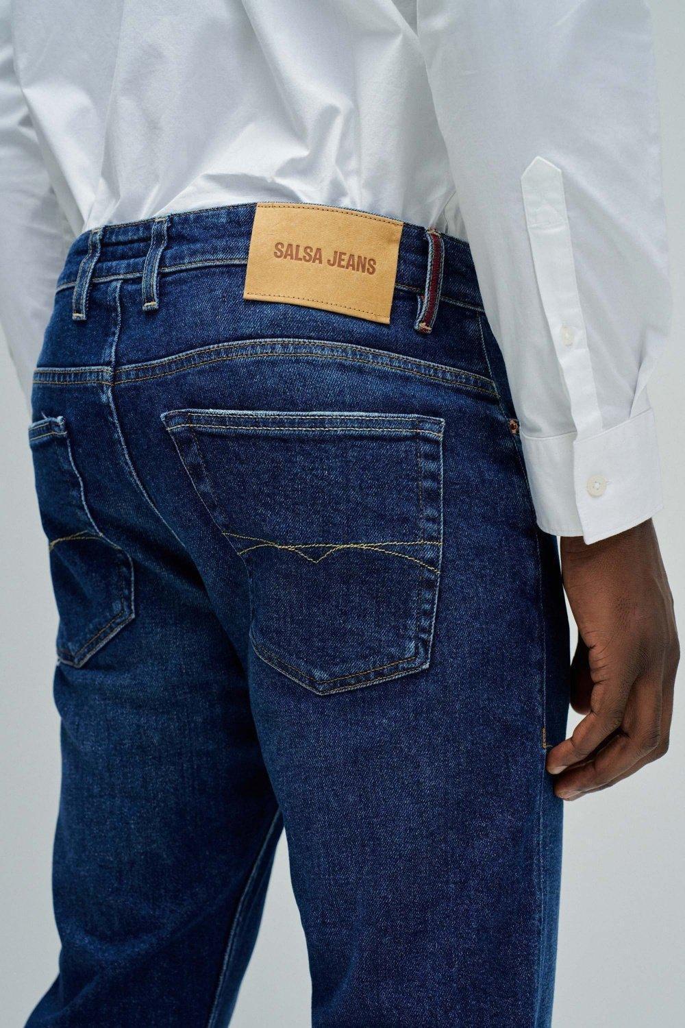 Slim Fit Jeans, Blue, large image number 4