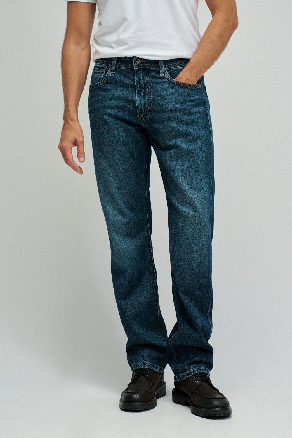 Straight Fit Jeans, Blue, large image number 0