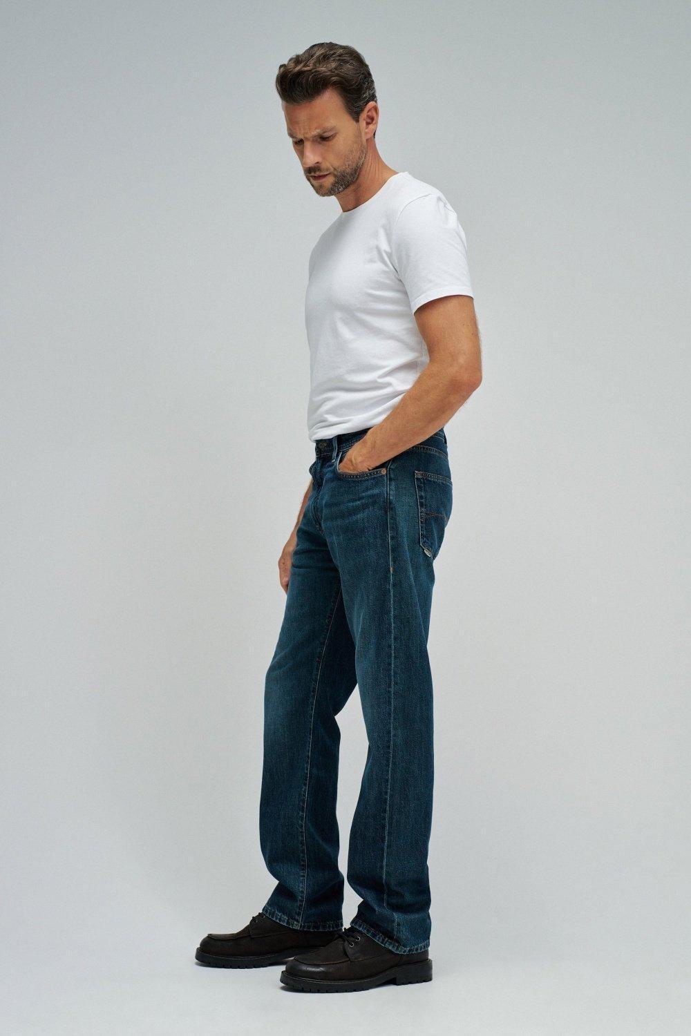 Straight Fit Jeans, Blue, large image number 2