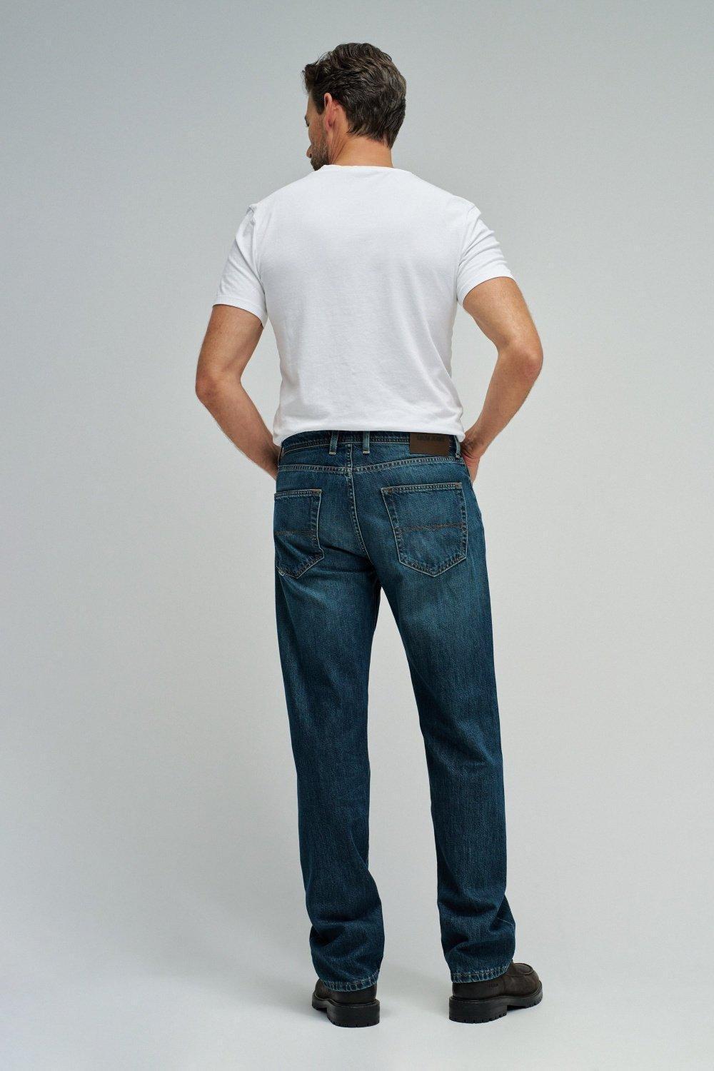 Straight Fit Jeans, Blue, large image number 3