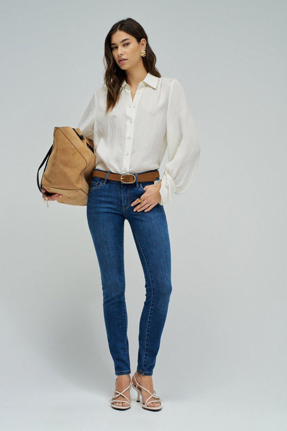 Wonder Push Up Skinny Jeans, Blue, large image number 1