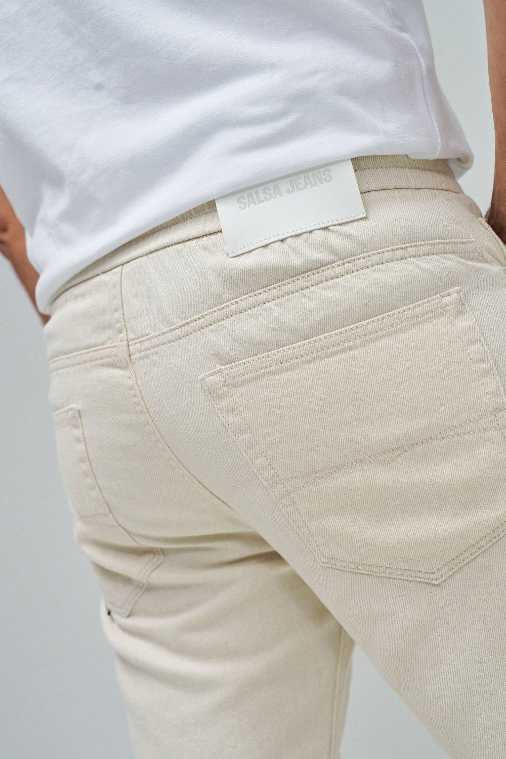 Jogger Pants With Linen, Grey, large image number 4