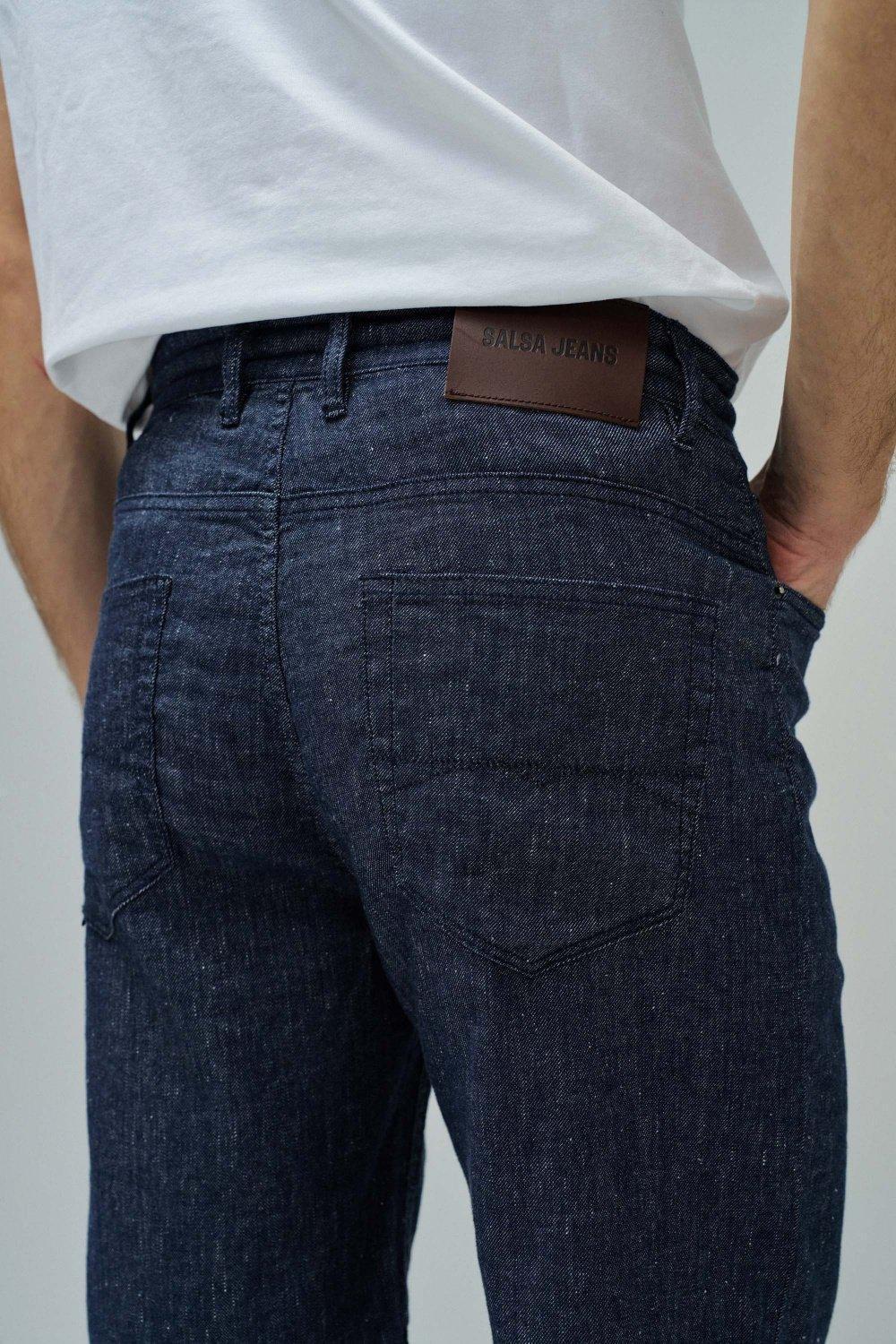 شورت كتان, Navy, large image number 3
